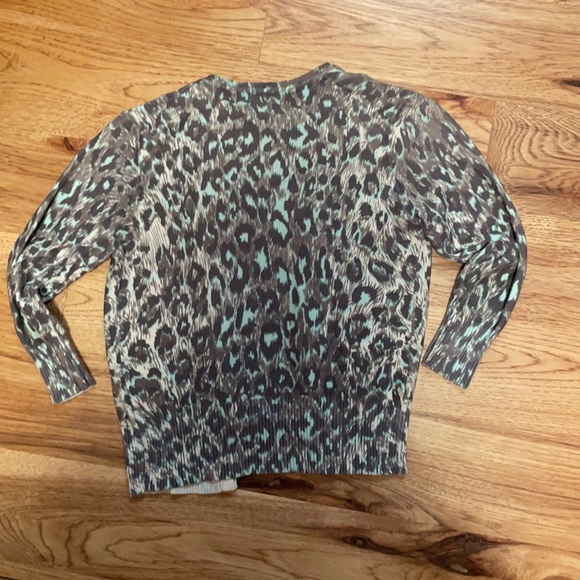 Leopard cardigan with black buttons size XS - Picture 6 of 6